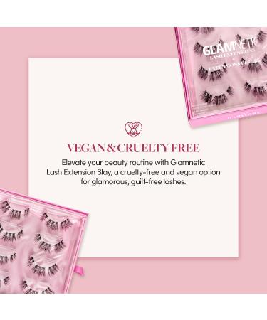 Glamnetic Lash Extensions for Professionals | Babygirl | High Volume Faux Mink Lashes | 4 Sets of Salon-Quality At-Home False Eyelash Extensions | International Shipping - Buy Online on GoSupps.com