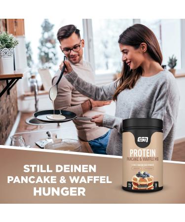 ESN Protein Pancakes & Waffles - Vanilla 908g | 30g Protein/Serving | Muscle Building & Diet | Tested Quality - Made in Germany - Buy Online on GoSupps.com