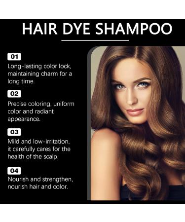 Shantou Youjia Vegetable hair dye shampoo dark brown - Buy Online on GoSupps.com