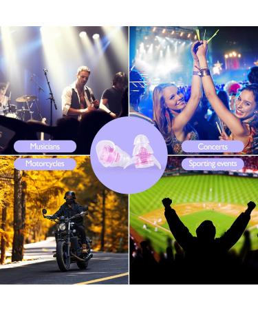High Fidelity Concert Earplugs | Musicians Noise Cancelling Earplugs for Concerts Festivals & Raves - Crystal Clear Sound Quality - Buy Online on GoSupps.com