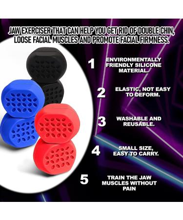 Jaw exerciser 3 Resistance Levels Sports Jaw Exerciser for Men & Women A powerful Jawline exerciser for users of all levels Slims& Tones the Face - Buy Online on GoSupps.com