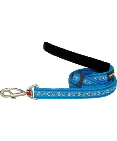 Red Dingo Daisy Chain Dog Lead Large Turquoise