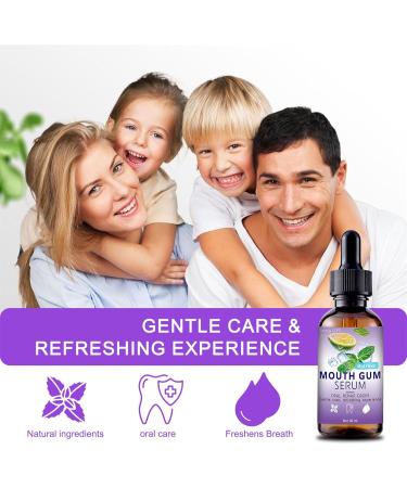 Gum Restore Drops Long Lasting Care Solution 60ml Refreshing Mouth Drops Breath Freshening Dental Care for Adults Seniors Teenagers Travel Home Family - Buy Online on GoSupps.com