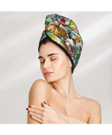 Vegan Hair Towel Wrap | Quick-Drying Hair Turban with Button | Best Hair Drying Towel for Effortless Style - Buy Online on GoSupps.com