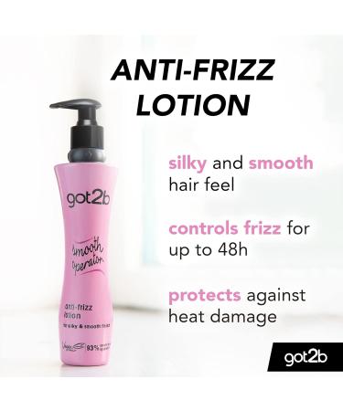 Got2b Smooth Operator Anti-Frizz Hair Lotion 200ml | Vegan | Up To 230 C Heat Protection | Frizz Control for Silky Smooth Hair - Buy Online on GoSupps.com