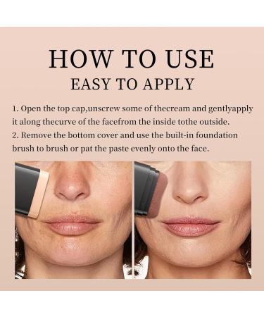 O'CHEAL Fond de teint pour le visage ligne de niveau fond de teint durable l ger blanchiment correcteur de maquillage pour le contour du visage 15g 02# naturel 02 # naturel - Buy Online on GoSupps.com