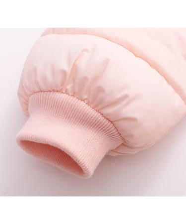 Minizone Baby Snowsuit Winter Romper | Hooded Jumpsuit Cartoon Rabbit | 18-24 Months Pink - Buy Online on GoSupps.com