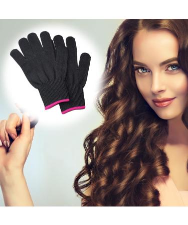 NAYAGOGO 2 PCS Professional Heat Resistant Glove Heat Protection Gloves for Hair Tools Heat Blocking Mitts for Curling Flat Iron and Curling Wand Suitable for Left and Right Hands (Pink Edge) - Buy Online on GoSupps.com