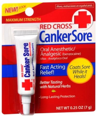 Red Cross Canker Sore Medication - 0.25 Oz (Packaging May Vary) - Buy Online on GoSupps.com