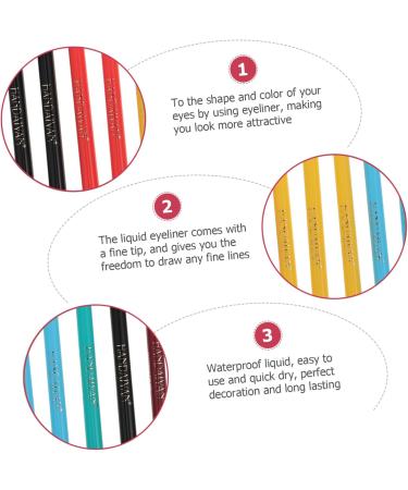 Angoily 12pcs Eyeliner Pencil Eye Beauty Pencil Liquid Eyeliner Eyeline Liquid Pencil Set Makeup Matte - Buy Online on GoSupps.com