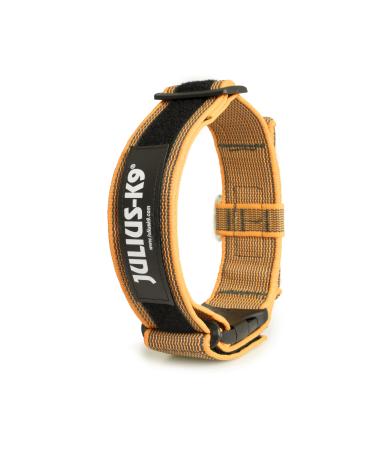 Julius-K9 200ha-K-OR-2015 Color & Gray collar with a handle safety closure and logo 50 mm (49-70 cm) orange gray with a handle 50 mm (49-70 cm) orange-gray