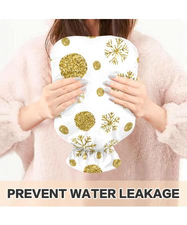 Golden Ornaments 1L Hot Water Bottle with Cover - BPA-Free Pain Relief & Therapy for Back Pain | Ideal for Hot & Cold Use - Buy Online on GoSupps.com