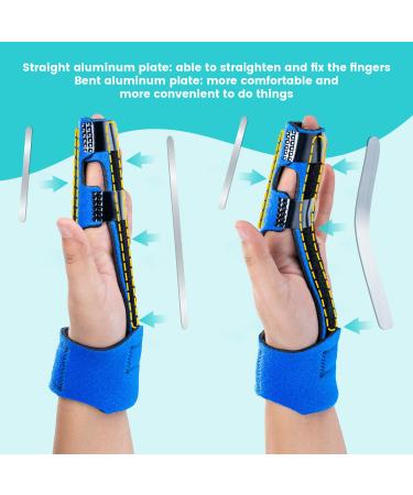 Adjustable Finger Rail Support - Orthosis for Finger Fractures & Arthritis - Aluminum Finger & Middle Hand Rail for Tendon Inflammation & Trigger Finger - Buy Online on GoSupps.com