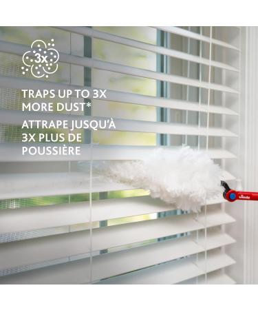 Vileda Flex & Catch Duster | Heavy Duty Dusting Kit with 3 Disposable Duster Refills | Extendable 3 Ft Handle with Stay-On Duster Hook | Traps 3X More Dust Than Feather Dusters Dusting Kit + 3 Duster Refills - Buy Online on GoSupps.com
