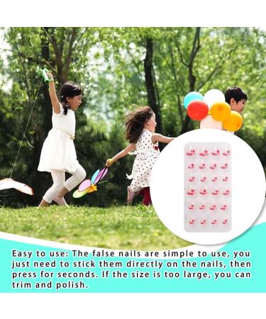 dijiusidy 1 Set Christmas Nail Wraps Cartoons Style Decor Adorable False Fingernails Children Removable Art Decals DIY Manicure PNT-16-16 - Buy Online on GoSupps.com