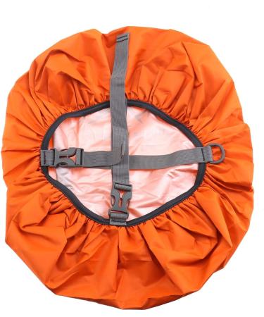 SING F LTD 35L Safe Backpack Rain Cover | Reflective Cross Buckle Straps | Waterproof Bag Cover for Outdoor Camping and Travel - Orange - Buy Online on GoSupps.com