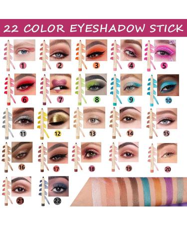 Blue Shimmer Eyeshadow Stick - Waterproof & Long Lasting Cream Pencil for Multi-Dimensional Eyes (Blue Shimmer 09) - Buy Online on GoSupps.com