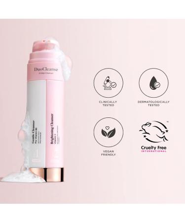 DuoCleanse Cleanse & Brighten from Sculpted by Aimee 200ml - 2-in-1 Vegan Gentle & Brightening Cleansers for Skincare - Normal Oily & Sensitive Skin - Buy Online on GoSupps.com