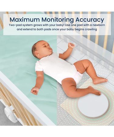 Babysense 7 Under-Mattress Baby Monitor - Real Time Movement Tracking & Monitoring | Non-Contact Monitor with 2 Sensor Pads for Full Crib Coverage | Safe Sleep Solution - No Wearables or WiFi - Buy Online on GoSupps.com