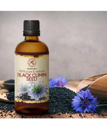 Buy Black Cumin Oil 100ml - Pure Cold-Pressed Egyptian Black Seed Oil for Face Nails & Body Care - Buy Online on GoSupps.com