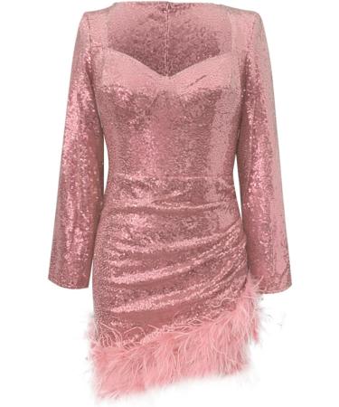 Shop Hanxiulin Women's Winter Business & Cocktail Dresses | Elegant Sequin & Shoulder-Free Styles in Beige - Buy Online on GoSupps.com