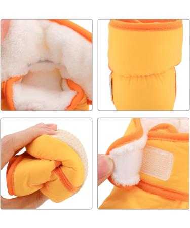 LACOFIA Baby Anti-Slip Soft Sole Winter Warm Slipper Boots - Yellow (0-6 Months) - Buy Online on GoSupps.com