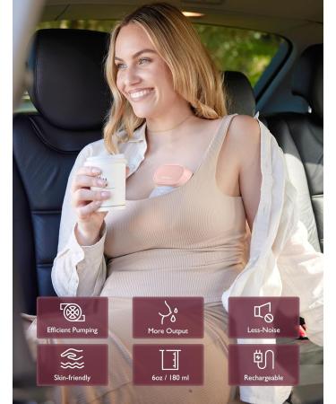 MomcoZy S9 Portable Electric Milk Pump | Free-Handed & Long Battery Life | 2 Modes & 9 Levels | 24mm Pink - Best for Moms - Buy Online on GoSupps.com