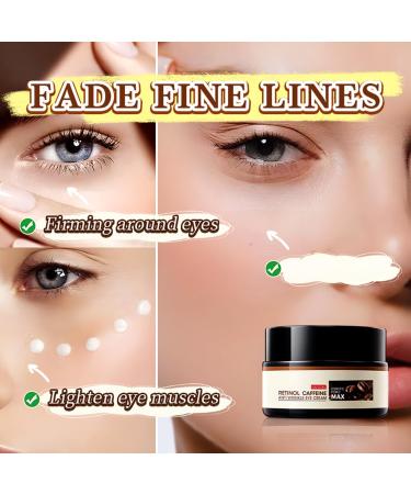 3Pcs SADOER Eye Cream SADOER Caffeine Retinol Moisturizing Anti-Wrinkle Cream Caffeine Eye Cream Reduces Wrinkles Fine Lines - Buy Online on GoSupps.com