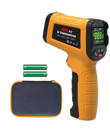 BSide H3 Digital Infrared Thermometer Laser Temperature pistol -58 2552 (-50 1400 ) 50: 1 with color LCD alarm pyrometer for industry oven stove smithy grill thermometer for food BBQ pizza - Buy Online on GoSupps.com
