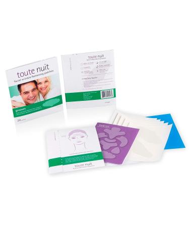 Toute Nuit Extra Wide Forehead Wrinkle Patches - 20 UNISEX Anti-Wrinkle Face Tape for Grooves - Facial Wrinkle Flattening Patches for Maximum Coverage - Buy Online on GoSupps.com