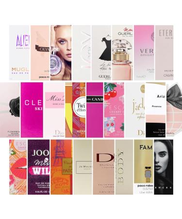 Women's Designer Fragrance Sampler Set - Luxury High End Perfume Vial Sample Most Popular (15 Random Vials) - Buy Online on GoSupps.com