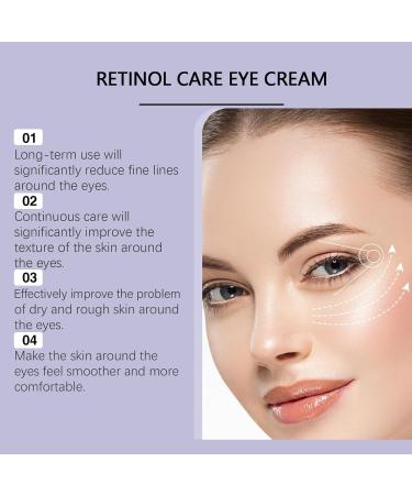  homomdy Retinol eye cream anti-aging for dark circles and puffiness moisturizing eye cream with collagen reduces fine lines and smooths wrinkles fragrance-free brightens and hydrates the skin - Buy Online on GoSupps.com