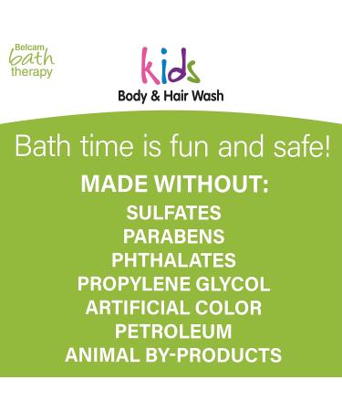 Belcam Bath Therapy Kids Body Wash & Shampoo - Coconut Delight 16.9 Fl Oz | Gentle Hypoallergenic Bathing for Children - Buy Online on GoSupps.com