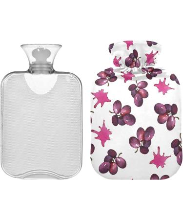 Naanle 1L Hot Water Bottle with Cover - Transparent Heat & Cold Therapy for Pain Relief | Ideal for Bed Hands & Feet - Buy Online on GoSupps.com