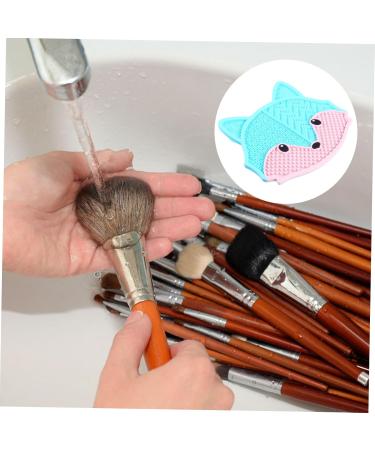 Buy Silicone Makeup Brush Cleaning Pad - 17x15cm Blue | Best Brush Scrubber Mat for Flawless Makeup Application - Buy Online on GoSupps.com