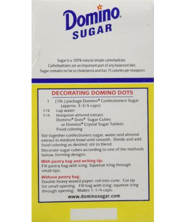 Domino Sugar Cubes Dots 1lb - Pack of 4 Boxes, 4 Pounds Total - Buy Online on GoSupps.com