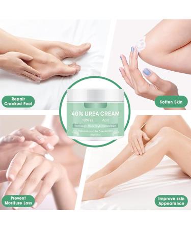 40% Urea Foot Cream With 2% Acid Urea Cream 40 Percent For Feet Aloe Vera & Hyaluronic Acid Foot Cream For Cracked Heels And Dry Skin Foot Moisturiser Foot Cream For Hard Skin Moisturizing 150g - Buy Online on GoSupps.com