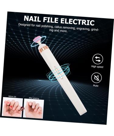 FRCOLOR 5 Sets Nail Polisher Plastic White Nail Grinder Manicure - Buy Online on GoSupps.com
