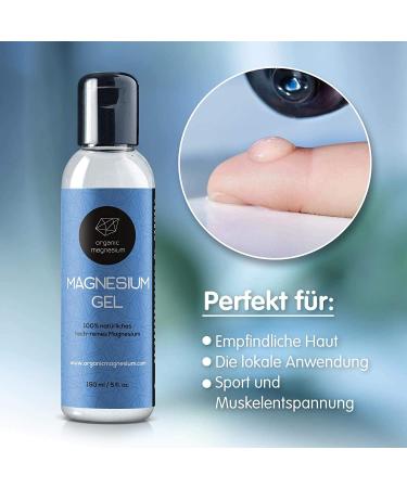 Gel de magn sium Zechstein de Organic Magnesium - 150 ml | Gel de chlorure de magn sium 100% naturel & pur | Parfait pour le sport et la relaxation musculaire | Gel liquide ultra pur & haute dose - Buy Online on GoSupps.com