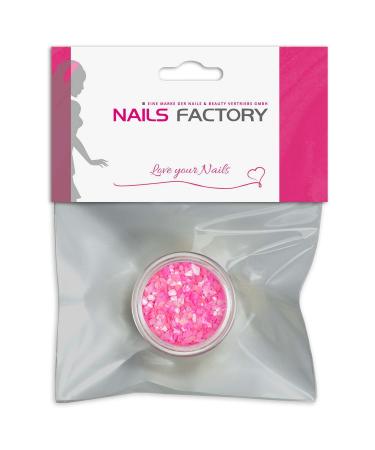 N&BF Nail Art Muschelspleter |Crushed Shells Pink |Perlmutt splinters for gel nails and acrylic modeling |Glitter Sea Shells |Glitzer mussel particles |Musschel inlay's pink