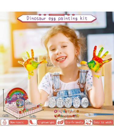 Enrichovo Eggs Art and Crafts 5Pcs Unicorn DIY Eggs Painting Kit - Fun Traced Eggshells Drawing and Coloring Activity Set for Kids 5-12 - Perfect Gift Idea - Buy Online on GoSupps.com