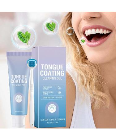  Fbinys Tongue Cleansing Gel Adult Care with Scraper Ergonomic Repair Paste Applicator Kit for Sensitivity Gums and Teeth Protection Bad Control - Buy Online on GoSupps.com