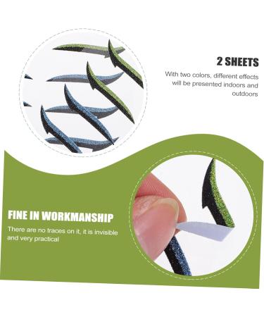 DOITOOL Glitter Stickers 12 Pairs Glitter Eyeliner Glitter Eyeshadow Makeup Stickers Eye Skin Sticker Double Miss Green Tape - Buy Online on GoSupps.com