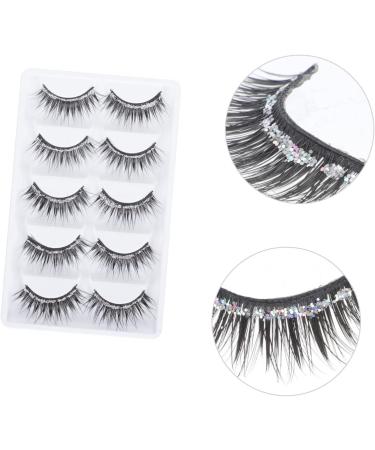 Beaupretty Women Eyelashes 5 Pairs eyelashes lashes natural false lashes faux lashes natural look full Women Curly Dense Eyelash Women False Lash Eyelash Artificial Fiber Lash - Buy Online on GoSupps.com