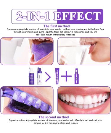 Buy IJHYGD 2 PCS His Smile Lila Toothpaste | Purple Teeth Whitening & Color Corrector Serum for White Teeth - Buy Online on GoSupps.com