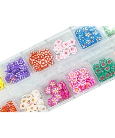 Fruit Flower Nail Art Slices - 3D Polymer Clay Mini Charms for DIY Crafts & Cellphone Decoration - Buy Online on GoSupps.com