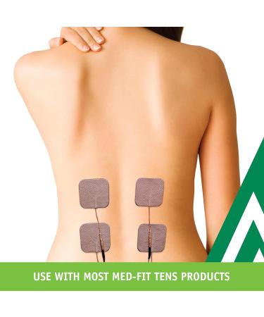 Med-Fit Blue Sensitive Skin TENS Pads 5cm x 9cm 100% Natural Medical Grade Hydro-Gel - Bumper Pack 12 Pads 3 Packs - Buy Online on GoSupps.com