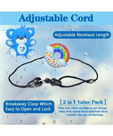 2 Pack Chew Toys for Autistic Children | Oral Motor Chewing Teether for ADHD - Blue - Buy Online on GoSupps.com