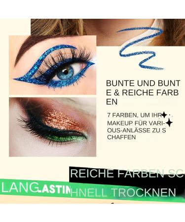  Rrlihjgu 7 Pcs Colorful Eyeliner Pen Set Colorful Eyeshadow Pencil High Pigment Eyeliner Colorful Eyeshadow Pencil Eyebrow Pencil High Pigmentation Long Lasting - Buy Online on GoSupps.com