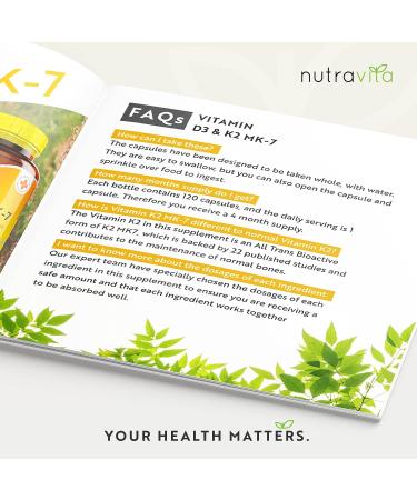 Max Strength Vitamin D3 4000 IU & Vitamin K2 100ug MK7 - 120 Capsules, Immune Support - UK Made - Buy Online on GoSupps.com